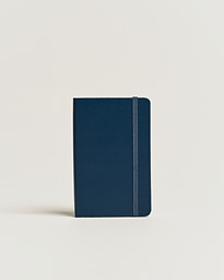  Ruled Hard Notebook Pocket Sapphire Blue