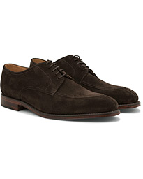  Ealing Derby Split Toe  Dark Brown Suede