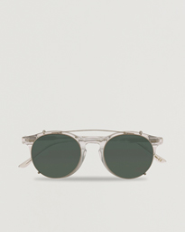  Pleat Clip On Sunglasses Transparent