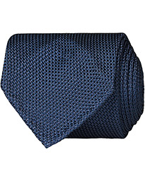  Silk Grenadine Handrolled 8 cm Tie Petrol Blue