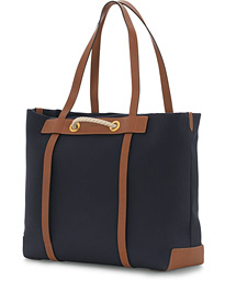  M/S Canvas Seaside Bag  Midnight Blue/Cuoio