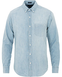  Slim Fit Chambray Shirt Light Wash