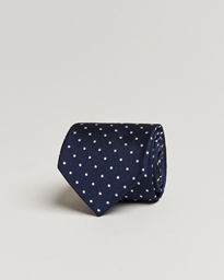  Dot Classic Tie 8 cm Navy/White