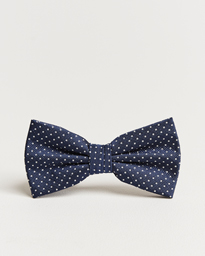  Micro Dot Pre Tie Silk Navy