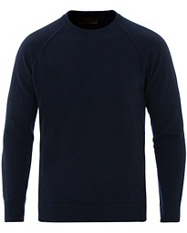 Brushed Cashmere Blend Sweater Navy S