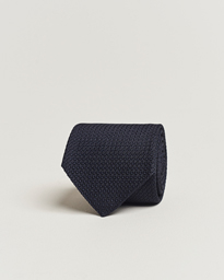  Silk Grenadine 8 cm Tie Navy