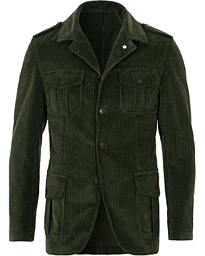  Safari Large Corduroy Blazer Green