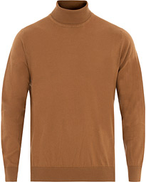  Cotton/Cashmere Turtleneck Sweater Camel