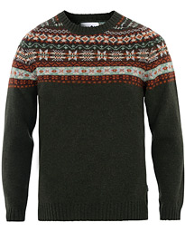  Nathan Fairisle Crew Neck Green