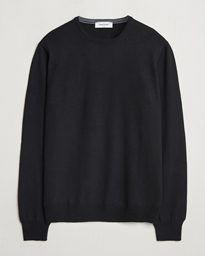  Merino Fashion Fit Crew Neck Pullover Black