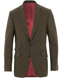  Edward Tweed Windowpane Blazer Green