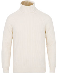  Bernhard Chunky Knit Turtleneck White