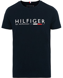 Tommy Hilfiger Corp Stripe Crew Neck Tee Desert Sky Bei Careofcarl De