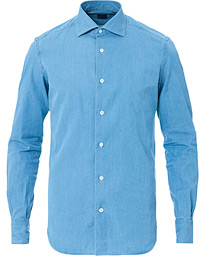  Washed Denim Cut Away Shirt Light Blue