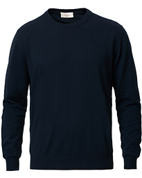  Cotton Crew Neck Sweater Navy