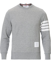  4 Bar Loopback Sweatshirt Light Grey