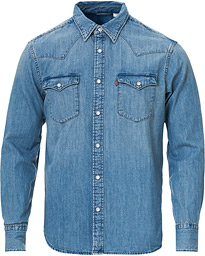  Barstow Western Denim Shirt Stone