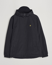  Zip Through Hooded Jacket Jet Black