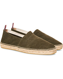 Pablo Washed Canvas Espadrilles Verde Musgo