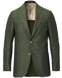  Mike Patch Pocket Linen Blazer Green