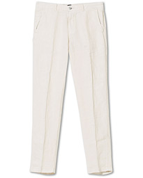 BOSS Crigan Linen Trousers Natural
