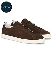 C.QP Racquet Sneaker Chocolate Suede