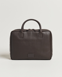  Full Grain Leather Briefcase Dark Brown