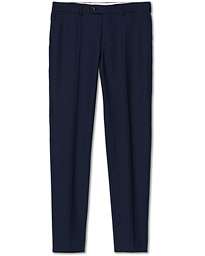  Slim Fit Super 120s Flannel Trousers Navy