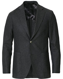  Egel Patch Pocket Flannel Blazer Charcoal