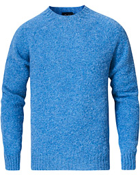  Brushed Shetland Wool Crew Neck Fresh Surf