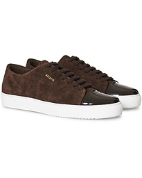  Patent Cap Toe Sneaker Brown Suede