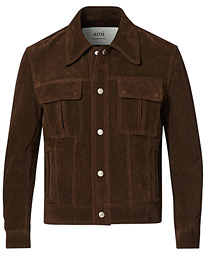  Unlined Leather Jacket Chocolate Suede