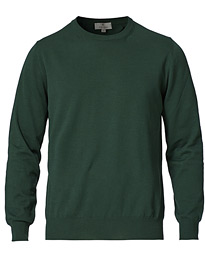  Cotton Crew Neck Bottle Green