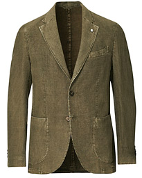  Jack Regular Fit Linen Blazer Moss Green