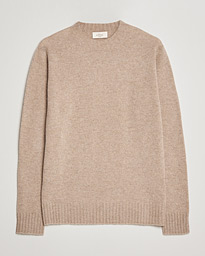  Wool/Cashmere Crew Neck Sweater Beige