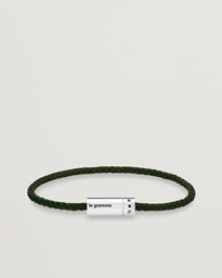  Nato Cable Bracelet Khaki/Sterling Silver 7g