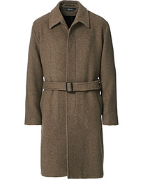  Belted Wool Coat Brown