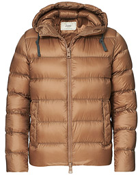 camel down jacket