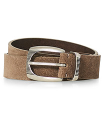  Plain Belt Brown Suede