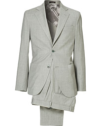  Egel Wool/Silk Patch Pocket Suit Light Grey
