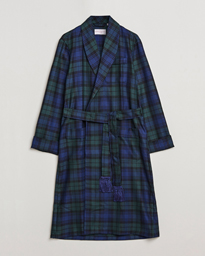  Wool Tartan Dressing Gown Blackwatch