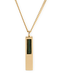  Cupe Pendant Malachite Gold