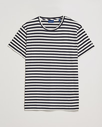  Striped Crew Neck Tee Evening Blue