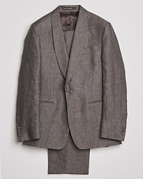  Figaro Linen Tuxedo Brown