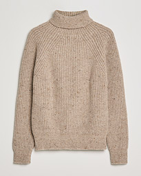  Wool/Cashmere Boatbuilder Turtleneck Beige