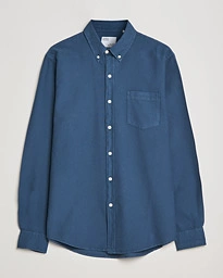  Classic Organic Oxford Button Down Shirt Petrol Blue
