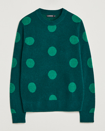  Dotte Hairy Jacquard Crewneck Rain Forest