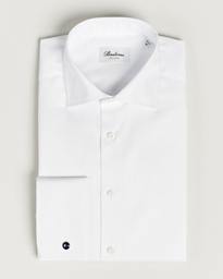  Superslim Double Cuff Cotton Shirt White