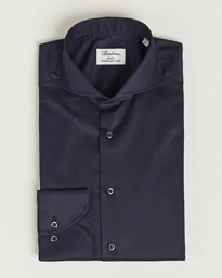  Slimline Extreme Cut Away Shirt Navy