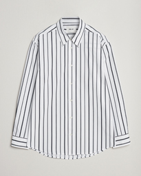  Quinsy Striped Cotton Shirt White/Blue